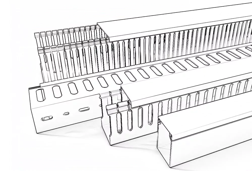 Custom na PVC Wiring Ducts