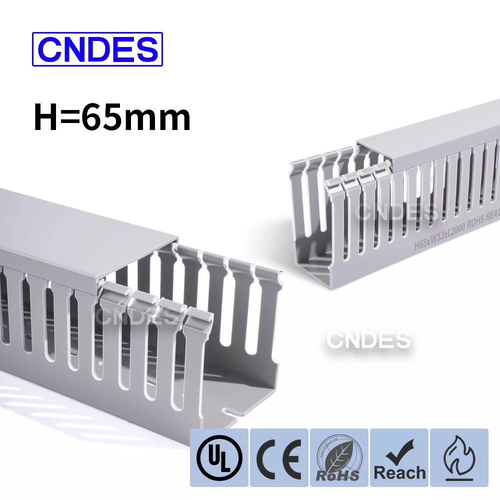 65mm Taas Slotted PVC Industrial Wiring Duct