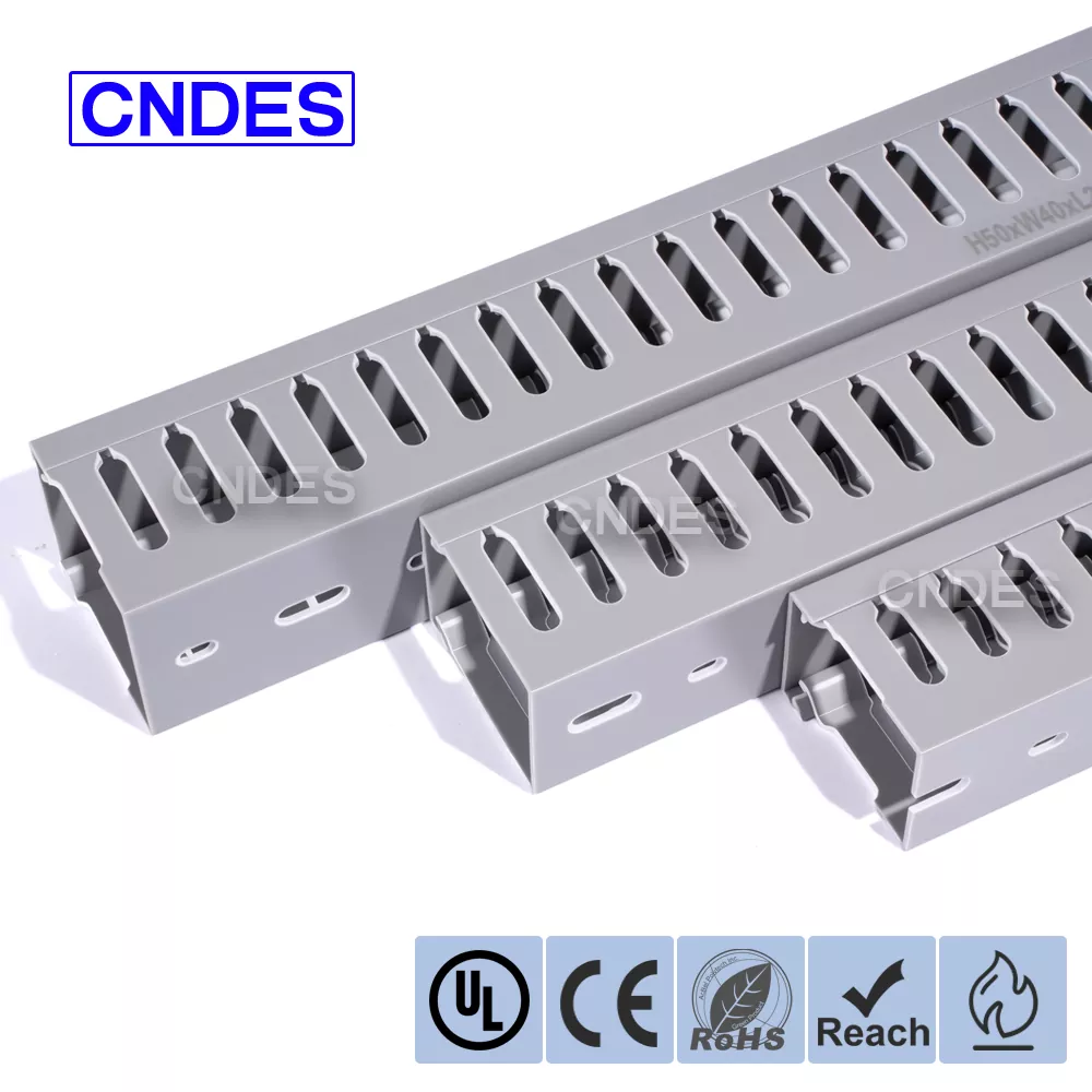 Malapad na Slot Wiring Duct