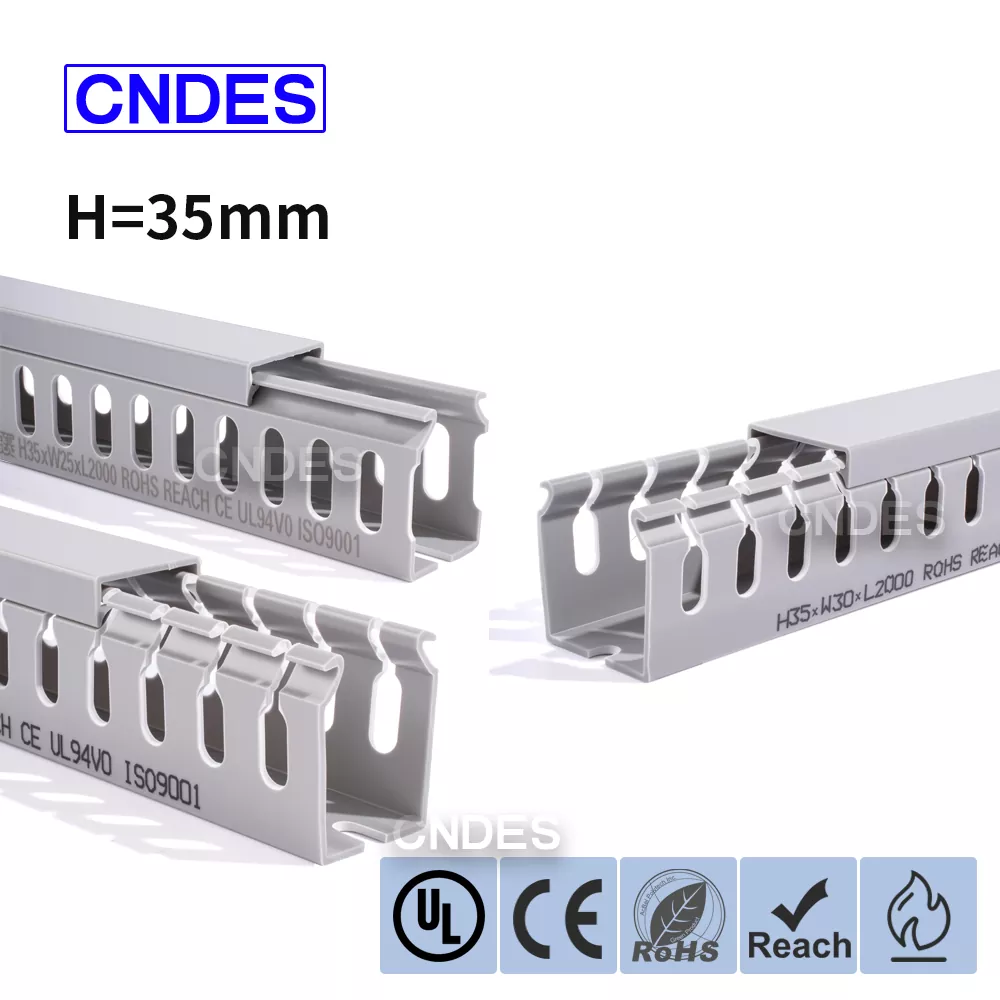 35mm Taas Slotted PVC Wire Routing Duct
